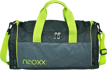 Дитяча спортивна сумка neoxx для хлопчиків і дівчат, сіра – дорожня сумка з вологовідділенням для тренувань, фітнесу, школи, плавання