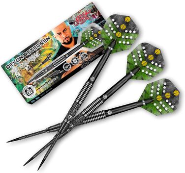Дротики Shot Steel Devon Petersen Courage African Warrior 90% вольфраму, стальні, набір з Нової Зеландії
