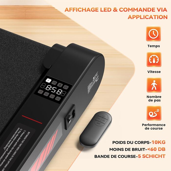 Біговий тренажер Sperax 3-в-1 з Bluetooth, пультом керування та віброплатформою (0.3-6 км/год)