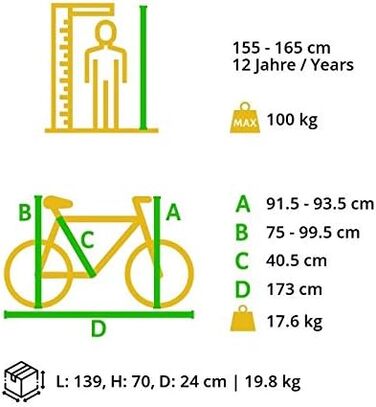 Гірський велосипед BIKESTAR Hardtail алюмінієвий, 21 швидкість Shimano, дискові гальма, 26