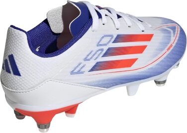 Кросівки футбольні Adidas F50 Pro FG Cloud White/Coral Red/Lucid Blue, 28 EU