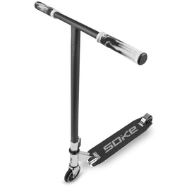 SOKE EVO Street Stunt Scooter Silver - Скутер для трюків та їзди містом | Алюмінієвий фрейм, колеса 100 мм, підшипники ABEC-9