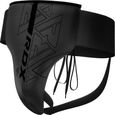Захист паху RDX для чоловіків Maya Hide шкіра, захисний ракушка для боксу, MMA, кікбоксингу, муай-тай, тхваондо та карате, чорний, розмір S