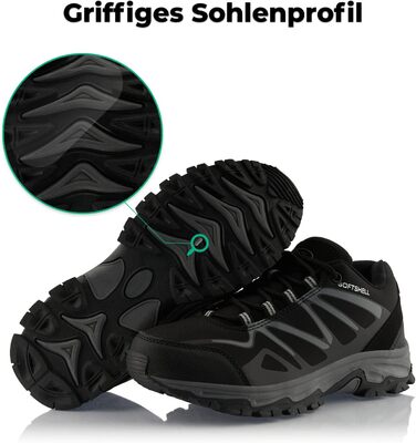 Трекінгові черевики для жінок та чоловіків, дихаючі, чорно-зелені, 36 EU, чорно-сірі