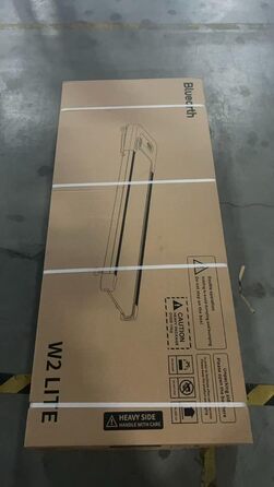 Walking Pad Bluearth: біговий столик з нахилом 10%, LED-дисплей, пульт ДК, для дому та офісу, смарт-додаток, біговий столик з імерсивним досвідом та онлайн-тренуваннями (Classic Black)