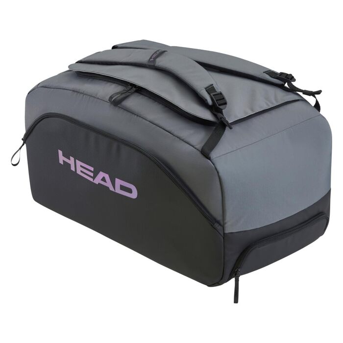 Спортивна сумка HEAD PRO X Duffle, чорно-сіра - міцна дорожня сумка для тренувань