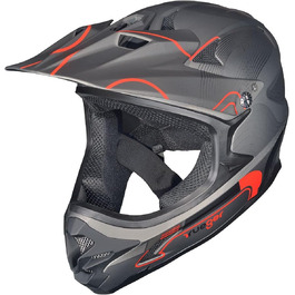 Шолом RXD-9001 для даунхіллу, BMX, MTB, ендуро, фрірайду, матовий чорний, розмір XS (53-54 см)
