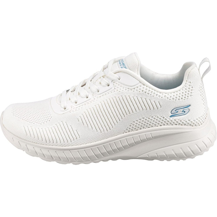Жіночі кросівки Skechers Bobs Squad Chaos Face-Off, білого кольору, текстильні (Engineered Knit), розмір 38.5 EU