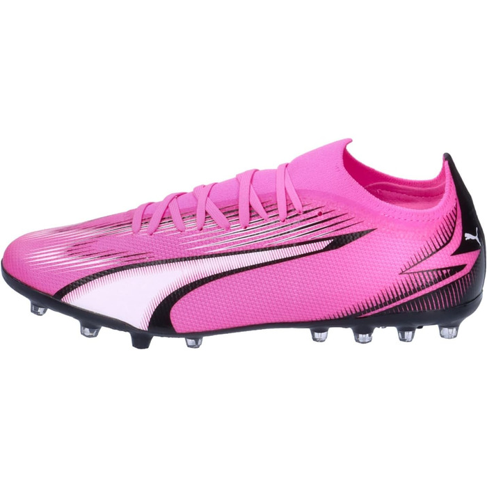 Футбольні бутси PUMA Ultra Match Mg для чоловіків (46.5 EU, рожевий, білий, чорний)