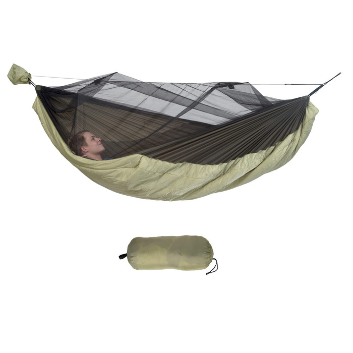 Гамак Amazonas Ultra-Light Moskito-Traveller Quilted з утеплювачем (+5°C) 2.75x1.4м, вага 0.95кг, до 200кг
