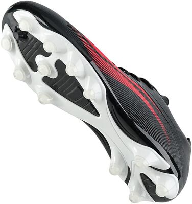 Футбольні черевики для чоловіків та хлопців, чорно-червоні, з шипами для штучного покриття, для тренувань та змагань