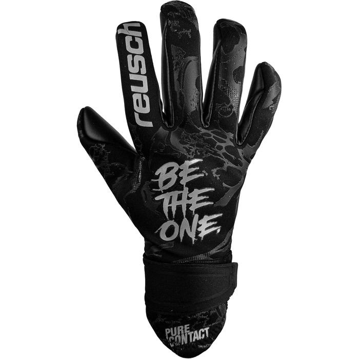 Воротарські рукавиці Reusch Pure Contact Infinity Junior для футболу (чорні) - дитячі, для штучної трави