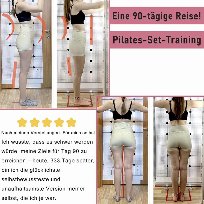 Pilates-кільце з набором для домашніх тренувань: Magic Circle 35 см, утяжелители для щиколоток та зап'ясть, гумові стрічки, для початківців, рожевий колір