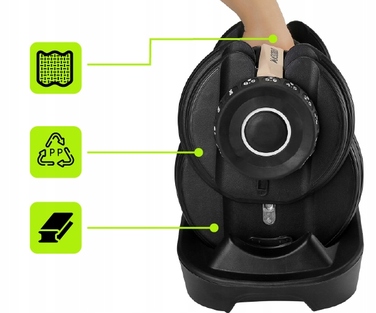 Регульовані гумовані гантелі Urbogym 1 x 24 кг