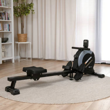 Гребний тренажер Hop-Sport HS-080R Aspen магнітний чорно-золотистий