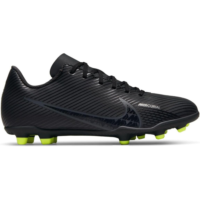 Дитячі футбольні бутси Nike Mercurial Vapor 15 Club FG/MG, 38 EU, чорний/сірий/білий/жовтий