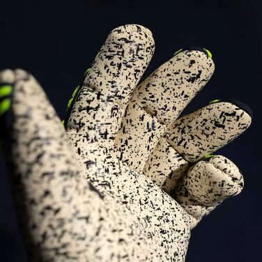 Воротарські рукавички Uhlsport Prediction Supergrip+ Finger Surround для дітей і дорослих, розмір 10.5, сині/білі/жовті, для футболу