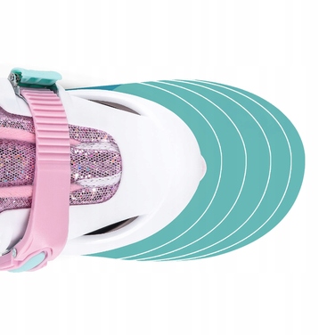 Набір дитячих роликів Cariboo Ballerina S (31–35) + рожевий захист