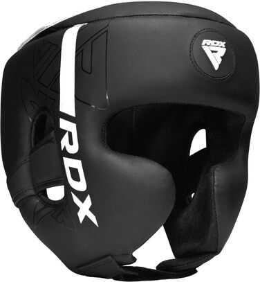 Захисний шолом для боксу та єдиноборств RDX Maya Hide (білий, S) — для кікбоксингу, MMA, тайського боксу, карате та тхвеквондо
