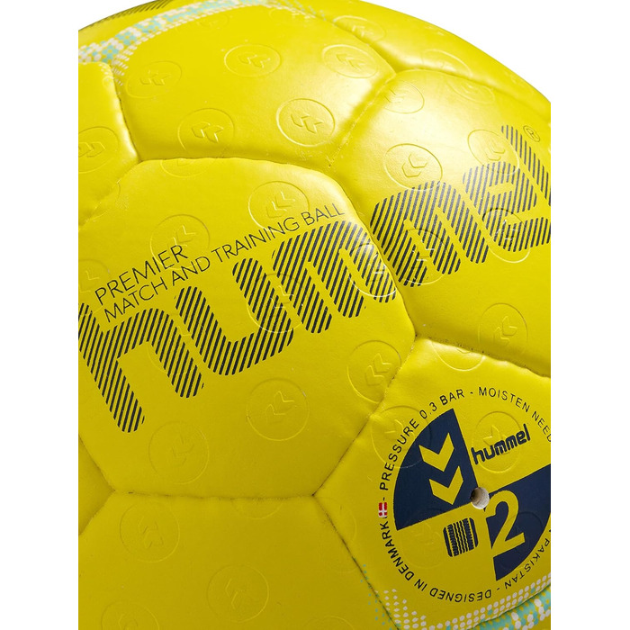 Гандбольний м'яч hummel Premier Hb, розмір 1, для дорослих, жовтий/білий/синій