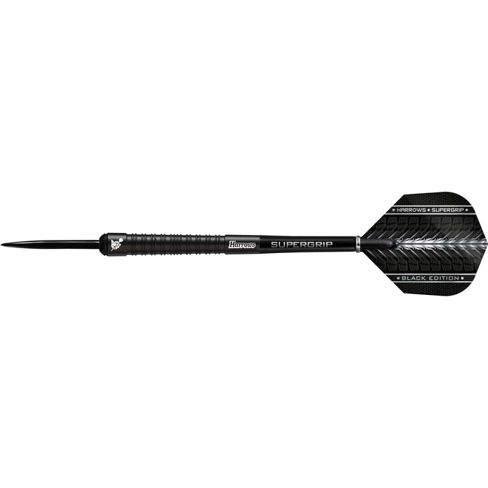 Дротики Harrows Supergrip Black 90% вольфраму, 23 г, сталевий наконечник