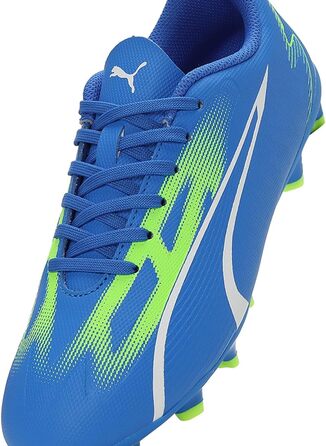 Дитячі футбольні бутси PUMA Ultra Play FG/AG Jr, 37 EU, блакитний, білий, зелений