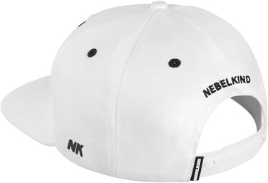 Кепка-снэпбек Nebelkind Winkekatze унісекс з прямим козирком, регульована, біла, стиль streetwear