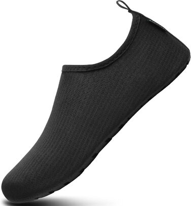 Чоботи для плавання чоловічі/жіночі, аквашузи, пляжні чоботи, швидковисихаючі, з неопрену, розмір 37-47 (38/39 EU), колір: Чорний