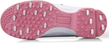 Жіночі гольф-туфлі PGM з антиковзким покриттям та шипами, водонепроникні, білі з мереживом (36 EU, рожеві з мереживом)
