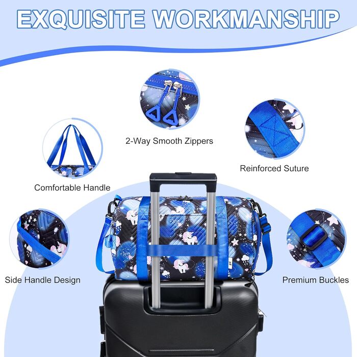 Спортивна сумка для дівчинки з єдинорогом, водонепроникна сумка для плавання з відділенням для взуття та мокрих речей, маленька сумочка для дівчат, спортивна сумка для подорожей, фітнесу, школи, плавання, (чорна)