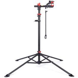 Підставка для велосипеда CXWXC - професійна стійка для ремонту з підставою для інструментів та магнітним відсіком, поворотна та складна, до 30 кг, чорна