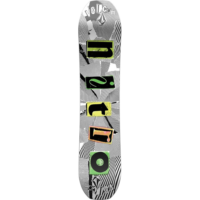 Сноуборд Nitro Ripper Kids X Volcom 2023 для дітей, фрістайл, твин-тип, універсальний, різнокольоровий