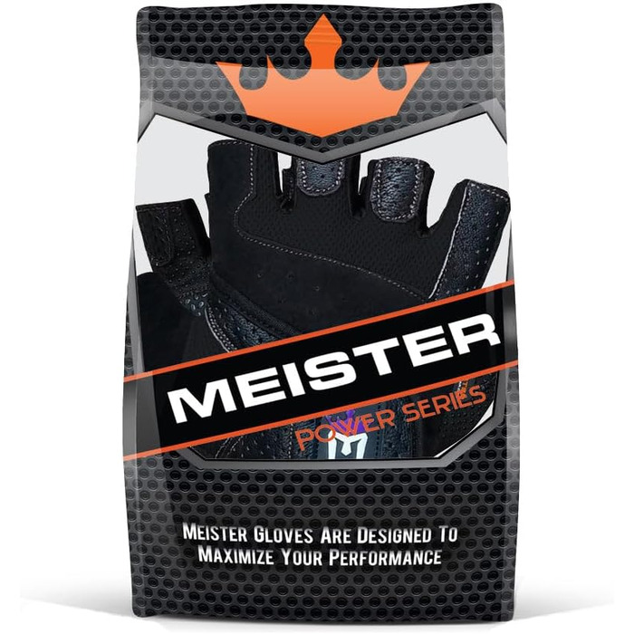 Рукавички для важкої атлетики Meiter Fit Grip з Amara-шкірою (Чорний, XS)
