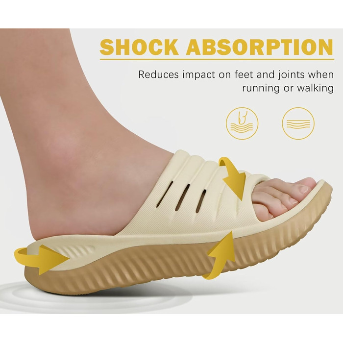 Жіночі сандалі KuaiLu для відновлення, ортопедичні з підтримкою склепіння стопи, бежево-хакі, 40 EU