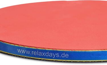 Набір для настільного тенісу Relaxdays: 2 ракетки, 3 м'ячі, сітка, блакитний