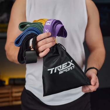 Набір еспандерів-гумок Trex Sport TX-005PBA, 2,5-25 кг, 5 шт.