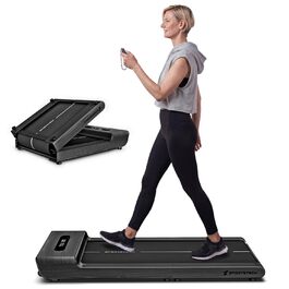 Бігова доріжка Sportstech WalkingPad Pro для дому: складана, до 8 км/год, з лічильником кроків, для офісу, з App, тиха, до 120 кг, сіра