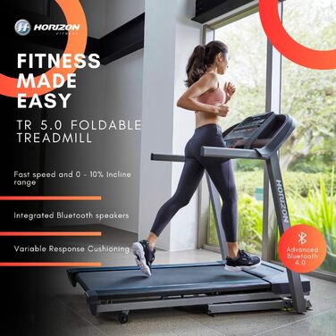Бігова доріжка Horizon Fitness eTR5.0 з потужним 2 к.с. мотором