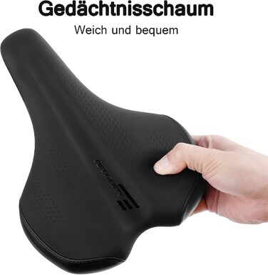FIFTY-FIFTY Сідло для велосипеда з Memory Foam, комфортне та водонепроникне, для чоловіків та жінок, сумісне з шосейною (CITY) велосипедом