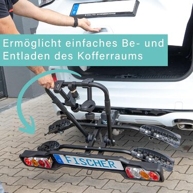 Велосипедний фаркоп FISCHER Proline Evo 2 - фаркоп для велосипедів, тримач для авто, чорний SmartLine