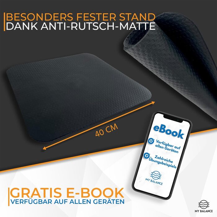 Преміум баланс-борд з антиковзним килимком: тренування балансу та покращення фітнесу