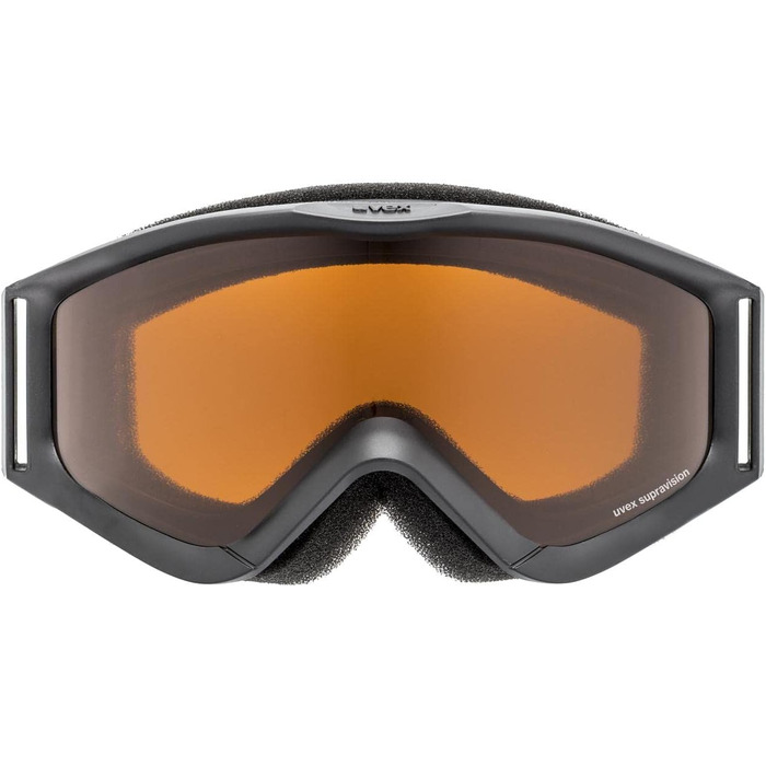 Дитяча лижна маска uvex speedy pro, антивідблиск, збільшене поле зору, синя/золота лінза