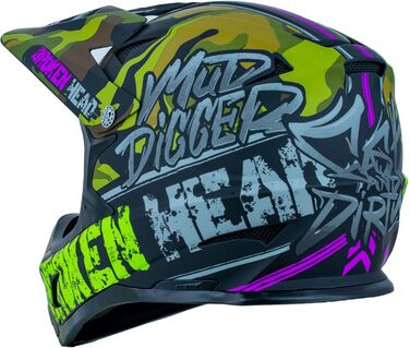 Шолом Broken Head Mud Digger Fullface для даунхілу та маунтінбайку, MTB, BMX, DH, велосипедний, розмір L (59-60 см)