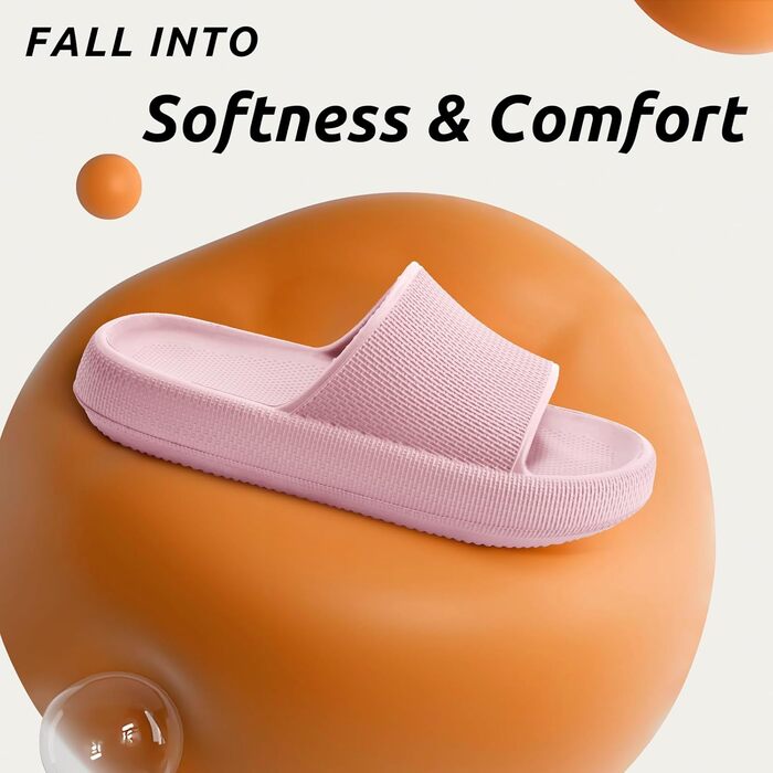 Шльпанці Badelatschen Cozislides: жіночі та чоловічі шльпанці для дому та пляжу, антиковзкі, рожеві, 37/38 EU