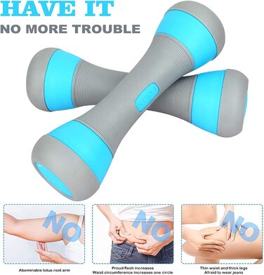 ZhaoCo Регульований набір гантелей для чоловіків та жінок, 2 кг (1/1.5/2 кг) / 5 кг (1-5 кг), нековзні неопренові ручки, рожевий, 2 x 2 кг