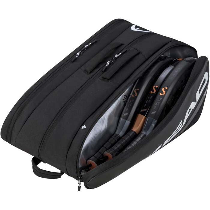 Сумка для падел-тенісу HEAD Tour Padel Bag L, чорний/білий