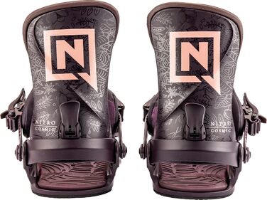 Жіночі сноуборд-кріплення Nitro Cosmic BDG Plum Vines