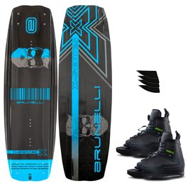 Вейкборд BRUNELLI Carbon 145 см з кріпленнями Maze - комплект для вейкбордингу