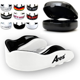 Професійний захист для зубів (Mouthguard) для бойових мистецтв, MMA та спортсменів. Коробка з контейнером. Преміум-якість, ідеальна посадка. Для чоловіків та жінок (Білий)