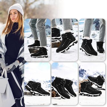 Черевики зимові жіночі Littleplum, утеплені, для трекінгу, чорні, 41 EU